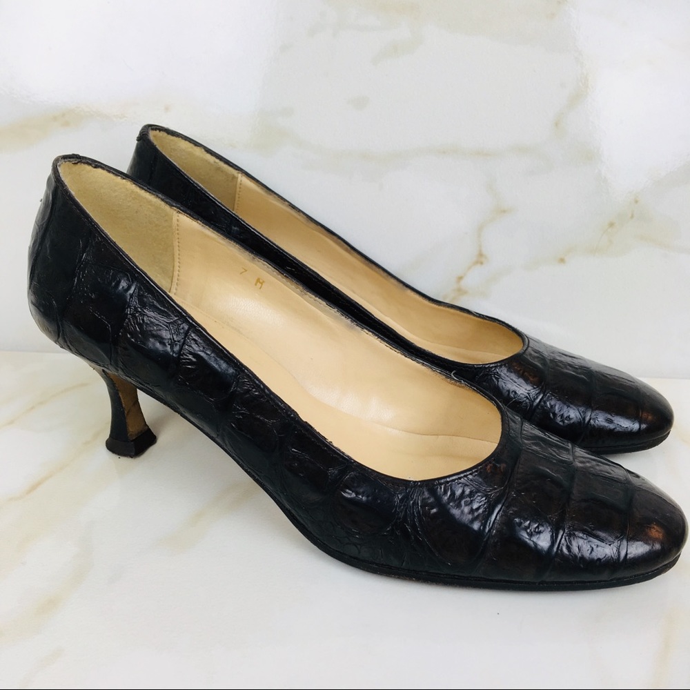“HYPE “ BROWN LEATHER PUMPS/MADE IN SPAIN/SIZE 7M